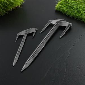 제초매트삼지창 농사용 농업용 부직포 잡초매트 플라스틱 고정 핀 200개