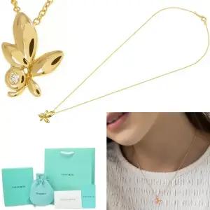 여자 티파니 골드 올리브 리프 목걸이 골드 18K 다이아몬드 펜던트 선물 프로포즈 생일 기념일