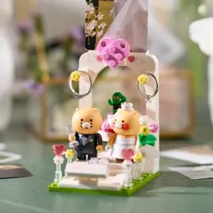 카카오프렌즈 춘식이 해피 웨딩 브릭 피규어 웨딩선물 장식