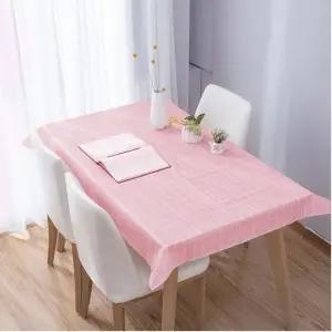 홈러브 체크 식탁보 방수 테이블커버 핑크 가정용품 생필품