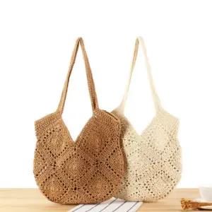 LN 위빙 소울 니트 숄더백 빅숄더백 가방 백 라탄 여행 휴양지 여성 여름