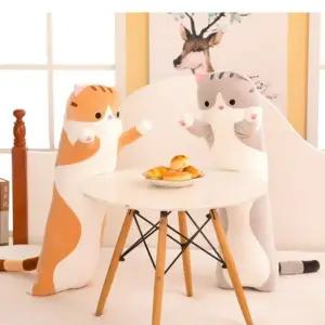 모찌 귀여운 고양이 바디필로우 110cm 130cm 안고 자는 베개 IH 동물인형 고양이쿠션 애착