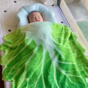 포근한 배추이불 미니 배추담요 휴대용 쇼파 차량용 담요