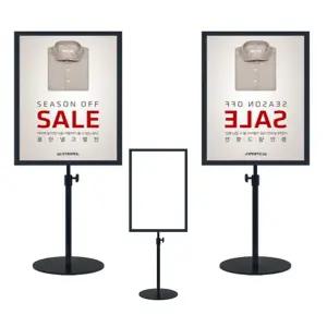 아크릴 pop t자형 테이블 거치대 명함 꽂이 A4/POP/스탠드/철제/광고판/메뉴판/포스터/홍보용/전시용/진열