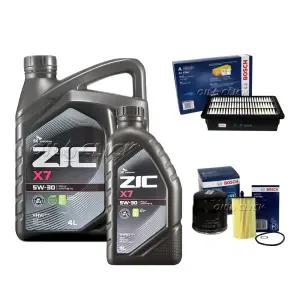 뉴SM5 플래티넘 L43 엔진오일세트 2.0 LPG 가솔린 지크 X7 5W-30 5L+필터
