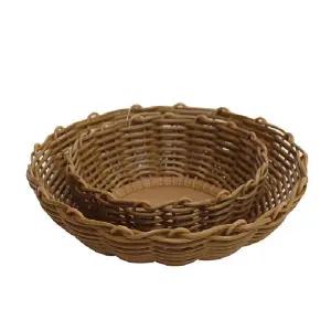 PP라탄 바구니/다용도/소쿠리/간식/라탄/트레이/수납/야채/과자/소품/정리/채소/주방