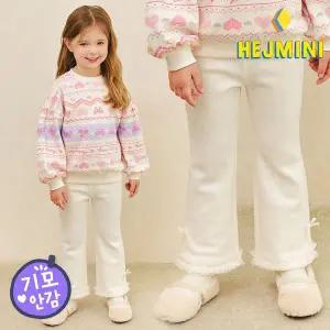 [보리보리/헤이미니]플로리샤골지기모부츠컷레깅스팬츠