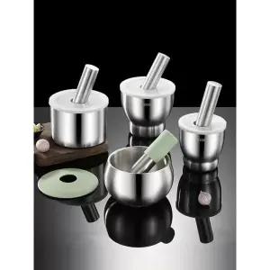 스텐 절구 고추 마늘 스텐절구 참깨 다지기 스테인레스 대형