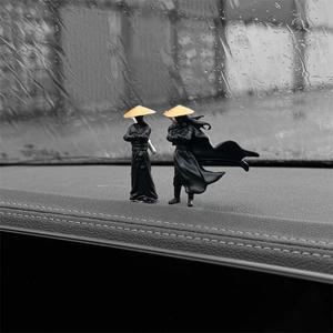 50mm 수지 미니 피규어 모델 고대 일본  닌자 사무라이 전사 멋진 미니어처 자동차 장식