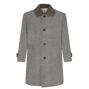 [롯데백화점]카브리니 파크랜드(오스틴리드)베이지 니트 에리 내부 퀼팅 맥코트AOH24802