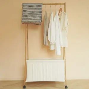 스탠드 행거 수납형 스탠딩 드레스룸 이동식 옷걸이 정리 원목 튼튼한 옷가게 생활용