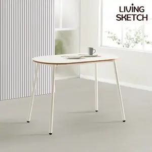 스위피 900 타원형 테이블 2인 식탁 카페 업소용 원룸 티테이블