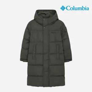 [컬럼비아]키즈 후드 롱패딩 자켓_다크그레이 (C64-YKD341)