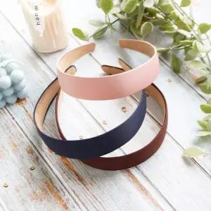 [콩심팥심]심플 무지 공단 반광 헤어밴드 머리띠 5COLORS