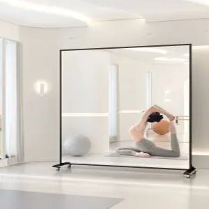 댄스 요가 필라테스 큰거울 피트니스 바퀴 연습실 이동식 전신거울 인테리어