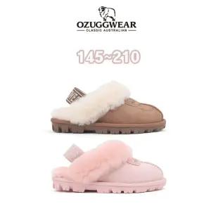 [롯데백화점]토박스 오즈어그웨어 키즈 코케트 백스트랩 양털 슬리퍼 2종 (OZKCD4TSCB11)