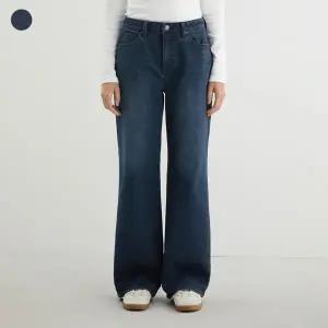 [게스진] 여성 기모 DBL톤 와이드 데님 YP4D9185