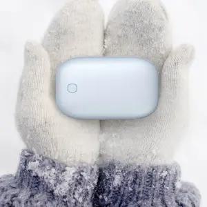 인씨네 스피디 휴대용 손난로 보조배터리 00mAh 파우치 포함 양면 발열 3단계 온도조절 보호회로