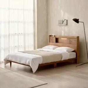 엔비 원목 템바보드 통깔판 침대(Sweet Slumber 9존 필로우탑 매트-Q)