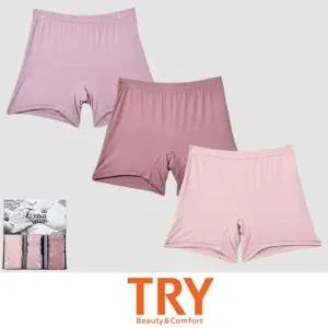 (무료배송) (트라이) 레이온 스판 여성 사각 드로즈 팬티 3매입
