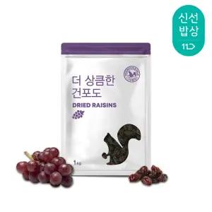 [산과들에] 건포도 1kg x 2봉 / 총 2kg 신선한 건과 건과일 간식 푸룬