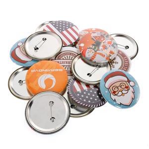 100개 25mm 37mm 58mm 75mm 금속 배지 핀 버튼 제작기 부품 기계 버튼 제작기 수동 프레스 기계 배지 재료