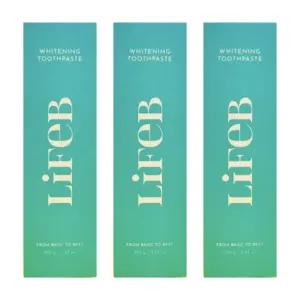 더라이프비 미백치약 더 화이트닝 라이프B 100g 3개 MJ