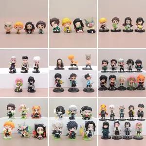 귀멸의칼날 탄지로 네즈코 탄생화 애니 피규어 귀여운 굿즈 장식 귀칼