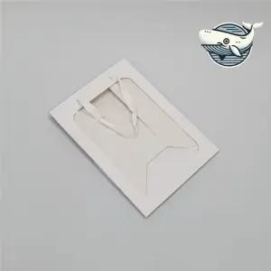 화이트 대형 선물 백 투명창 쇼핑백 케이스 종이쇼핑백 종이가방 투명쇼핑백 무지쇼핑백