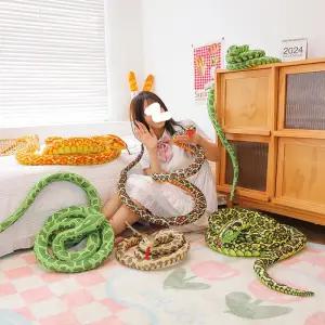 티류으스 대형 뱀인형 구렁이 아나콘다 4m 중형 장난감 ZA