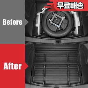 토요타 RAV4 XA50 2019 차량 트렁크 박스 스페어 타이어 보관함 정리 패드 홀더
