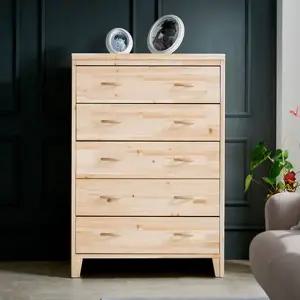 N21 삼나무 원목 5단800 서랍장