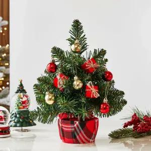 [모던하우스] 모던하우스 올인원 미니트리 30cm 체크팟 AF9225018