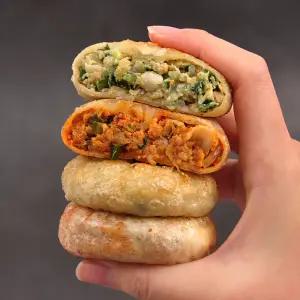 만두 속이 꽉 찬 호떡쌀 고기 군만두 1.2kg+1.2kg