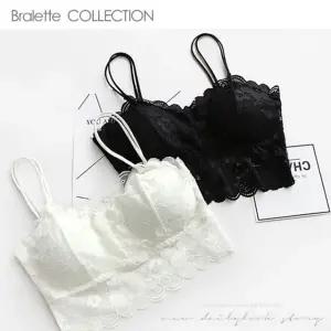 노와이어 2단 스트랩 레이스 브라렛 오픈브라렛 시스루패션 비치웨어