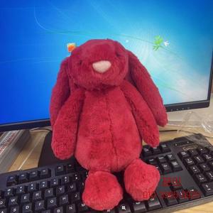 젤리캣 새해 크리스마스 레드 버니 토끼 인형 수줍은 토끼 진정 인형 홈 데코 고양이 인터랙티브 봉제 인형