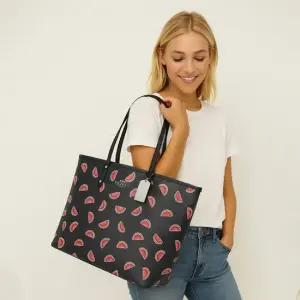 코치 워터멜론 프린트 리버서블 시티 토트백 2종 택 1