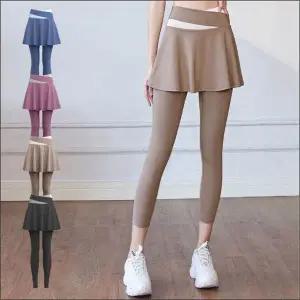 [셀러에이드]요가 치마레깅스 여자 스커트 레깅스 4컬러 일체형