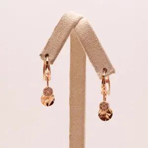 14k 투드롭 서클 원터치 귀걸이 OPNIE0393-1