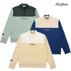 [말본골프] 남성 패딩 하이브리드 반집업 니트 M3421PKT08