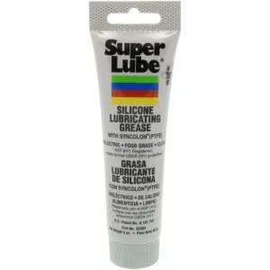 Super Lube PTFE 실리콘 윤활 그리스 3 oz 튜브 반투명 흰색