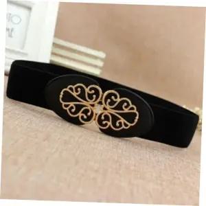 여성허리띠 엘레강스 스판 밴드벨트(블랙)/ 와이드 밴딩벨트