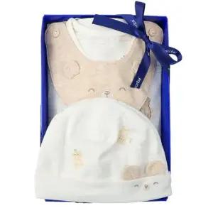 [갤러리아] (압소바출산,백일,신생아내의세트)새싹곰오가닉우주복+신생모세트(A11-10614SET)