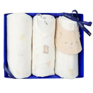 [갤러리아] (압소바출산,배냇저고리세트)새싹곰오가닉배냇저고리+우주복+속싸개세트(A1A-1012SET)