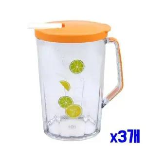 [하프클럽/]ksr (SM)디자인 타원형 손잡이 물병 1.8L-색상랜덤 x3개