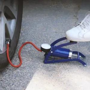 [하프클럽/]에어 발 펌프 자전거 공기주입기 휴대용 타이어 축구