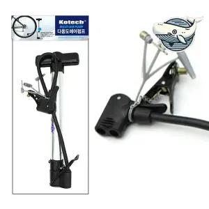 [하프클럽/]휴대용 다기능 자전거 에어펌프 급속 인플레이터