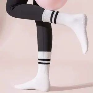 [콩심팥심]요가양말 롱삭스 필라테스 양말 스포츠 실내 논슬립