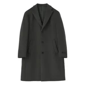 르메스트 맨잇수트 F/W 카키 솔리드 캐시미어혼방 세미오버핏 체스터 코트 319035