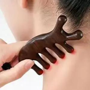 [셀러에이드]원목우드 헤어 빗 브러시 마사지 두피 헤어 케어 자극